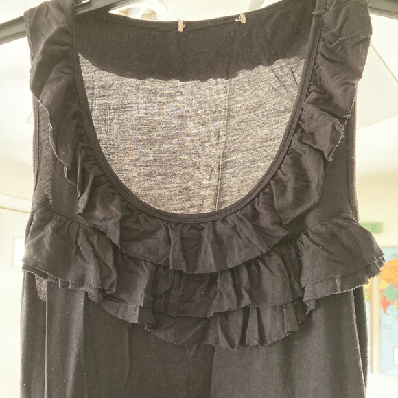 Small Women's Black and Silver Sleeveless Cocktail Dress - Picture 4 of 5